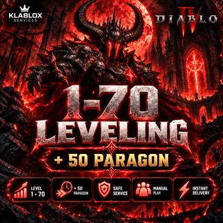 Diablo 4 | 1–70 Leveling + 50 Paragon