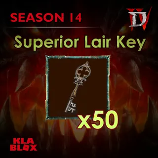 Diablo4 Superior Lair Key x50 Season 14