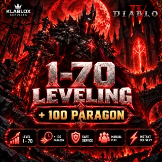 Diablo 4 | 1–70 Leveling + 100 Paragon
