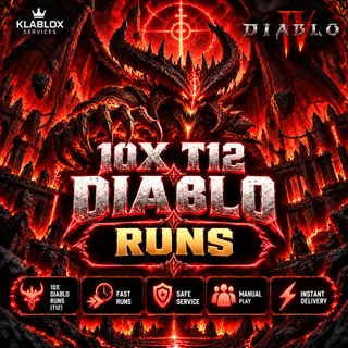 Diablo 4 | 10x Diablo Runs (T12)