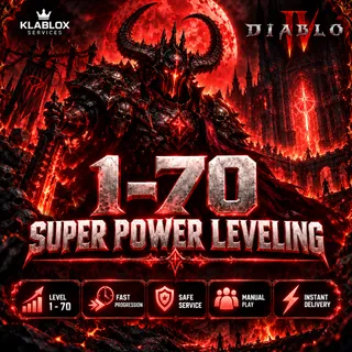 Diablo 4 | 1–70 Super Power Leveling