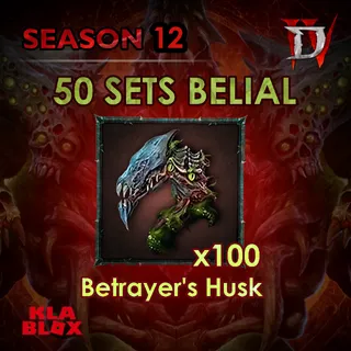 Diablo 4 BETRAYER'S HUSK x100 MATS SEASON 12