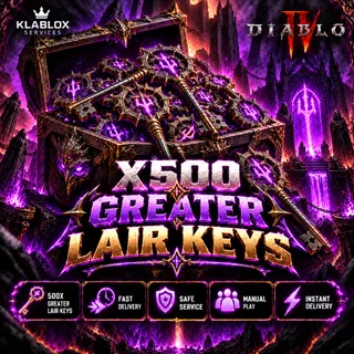 Diablo4 Greater Lair Key x500 SEASON15