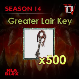Diablo4 Greater Lair Key x500 Season 14