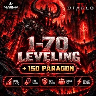 Diablo 4 | 1–70 Leveling + 150 Paragon
