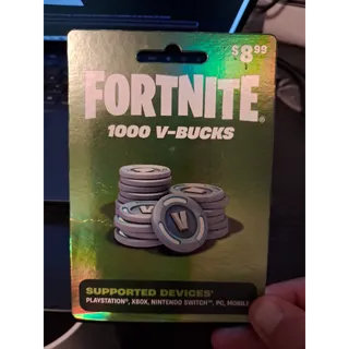 Fortnite 1,000 V-Bucks Gift Card Code (US Region)
