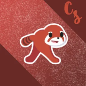 Squished Red Sticker