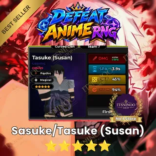 [ Cosmic ] - 5 STAR - Sasuke / Tasuke (Susan) - [ Genius | Psychic ] - Defeat Anime RNG - FAST DELIVERY