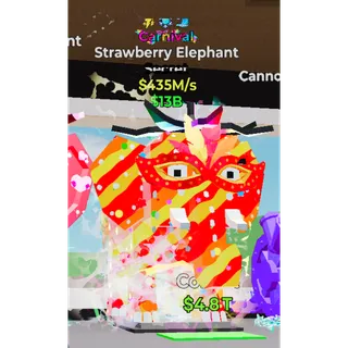 Fortnite Steal The Brainrot Carnival Strawberry Elephant  With 3 Trails