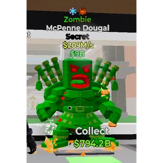 Fortnite Steal The Brainrot Zombie McPene Dougal with 2 traits