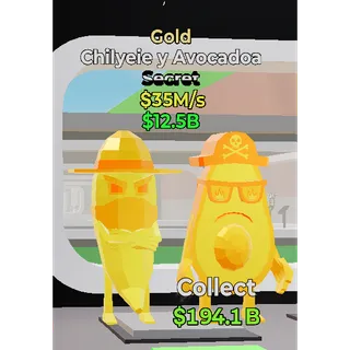 Fortnite Steal The Brainrot Gold Chilyeie y Avocadoa