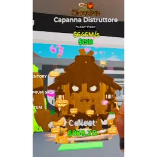 Fortnite Steal The Brainrot Chocolate Capanna Distruttore with 2 traits 