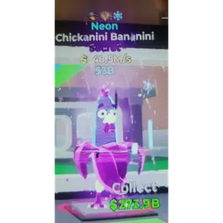 Fortnite Steal The Brainrot Neon Chickanini Bananini with 3 traits 