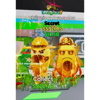 Fortnite Steal The Brainrot Magical Chilyeie y Avocadoa with 2 traits 