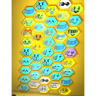 45 Mixed Hive ✅ | Diamond Mask ✅ | Petal Belt ✅ | Coconut Canister ✅ | Tons of materials. Unverified ✅ | Clean ✅ | 13+ ✅