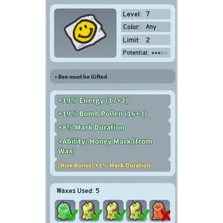 +Ability from wax Honey Mark + {HB} 1 Md + 8 Md
