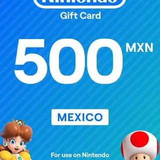 Nintendo eShop MXN MX M$500