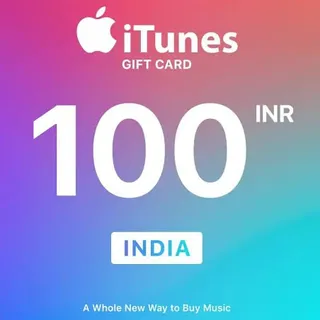 iTunes Gift Card IN INR 100 INR