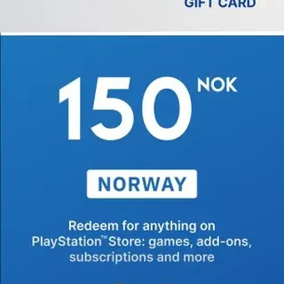 PlayStation Network Card PSN NOK NO 150kr