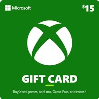 Xbox Live Gift Card USD US $15
