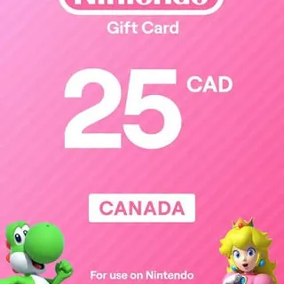 Nintendo eShop CAD CA $25