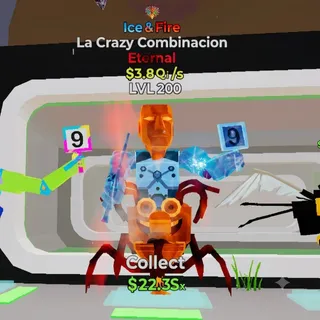 FORTNITE STEAL THE BRAINROT LA CRAZY COMBINACION ICE AND FIRE