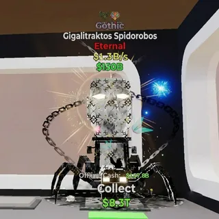 FORTNITE STEAL THE BRAINROT GIGALITRAKTOS SPIDOROBOS GOTHIC