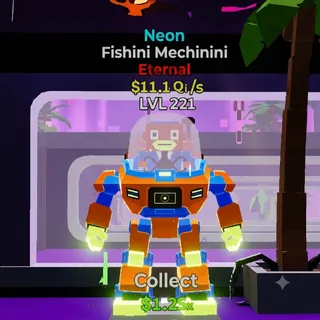 FORTNITE STEAL THE BRAINROT FISHINI MECHININI NEON
