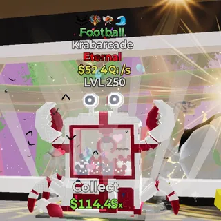 FORTNITE STEAL THE BRAINROT KRABARCADE FOOTBALL 52.4Qi/S LVL 250