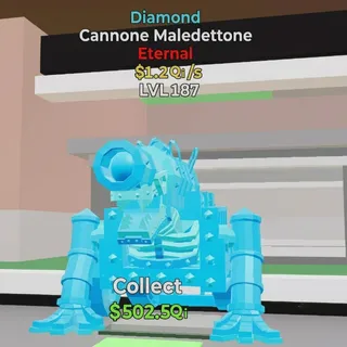 FORTNITE STEAL THE BRAINROT CANNONE MALEDETTONE DIAMOND