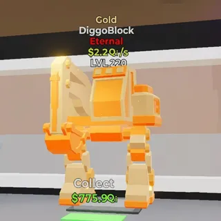 FORTNITE STEAL THE BRAINROT DIGGOBLOCK GOLD