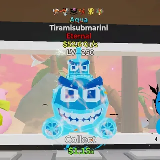 FORTNITE STEAL THE BRAINROT TIRAMISUBMARINI AQUA
