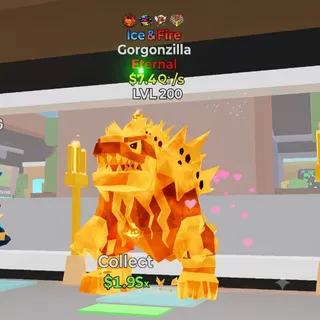 FORTNITE STEAL THE BRAINROT GORGONZILLA ICE AND FIRE