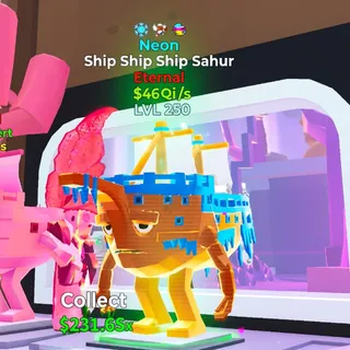 FORTNITE STEAL THE BRAINROT SHIP SHIP SHIP SAHUR NEON