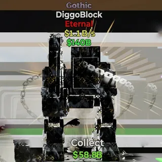 FORTNITE STEAL THE BRAINROT DIGGOBLOCK GOTHIC