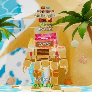 FORTNITE STEAL THE BRAINROT GARBAGZILLA SUMMER 5Qi LVL 181