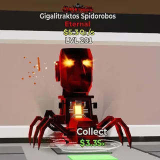 FORTNITE STEAL THE BRAINROT GIGALITRAKTOS SPIDOROBOS DARKNESS 5.3Qi LVL 201