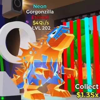 FORTNITE STEAL THE BRAINROT GORGONZILLA NEON