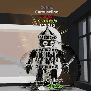 FORTNITE STEAL THE BRAINROT CAROUSELINO GOTHIC MAX LVL