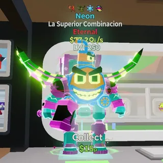 FORTNITE STEAL THE BRAINROT LA SUPERIOR COMBINACION NEON 77.2Qi/s MAX LVL 4 TRAITS