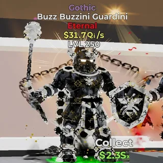 FORTNITE STEAL THE BRAINROT BUZZ BUZZINI GUARDINI GOTHIC MAX LVL 31.7Qi/s