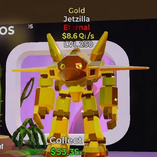 FORTNITE STEAL THE BRAINROT JETZILLA GOLD