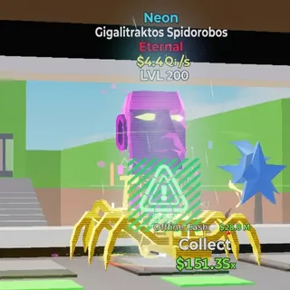 FORTNITE STEAL THE BRAINROT GIGALITRAKTOS SPIDOROBOS NEON