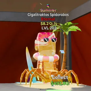 FORTNITE STEAL THE BRAINROT GIGALITRAKTOS SPIDOROBOS SUMMER 8.2Qi LVL 200