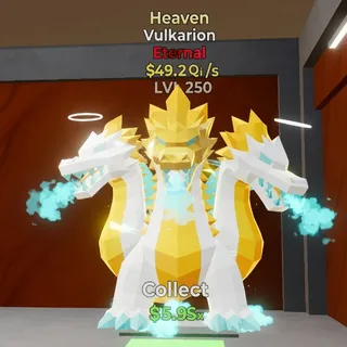 FORTNITE STEAL THE BRAINROT VULKARION HEAVEN MAX LVL