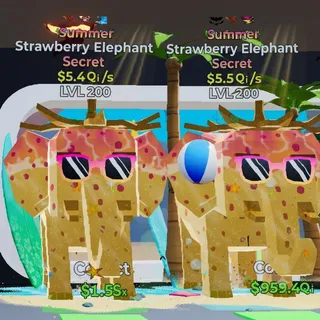 FORTNITE STEAL THE BRAINROT STRAWBERRY ELEPHANT SUMMER BUNDLE