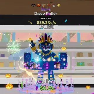 FORTNITE STEAL THE BRAINROT DISCO ROLLER RAVE 39.2Qi/s MAX LVL 6 TRAITS