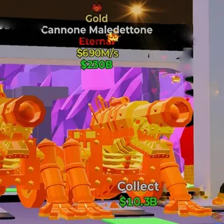 FORTNITE STEAL THE BRAINROT CANNONE MALEDETTONE GOLD