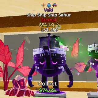 FORTNITE STEAL THE BRAINROT SHIP SHIP SHIP SAHUR VOID MAX LVL 54.1Qi/s