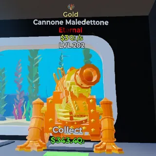 FORTNITE STEAL THE BRAINROT CANNONE MALEDETTONE GOLD